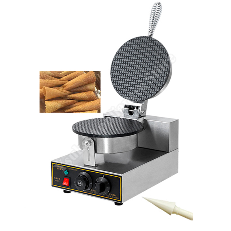 Mini Waffle Maker Machine - Máquina Comercial de Fazer Casquinhas de