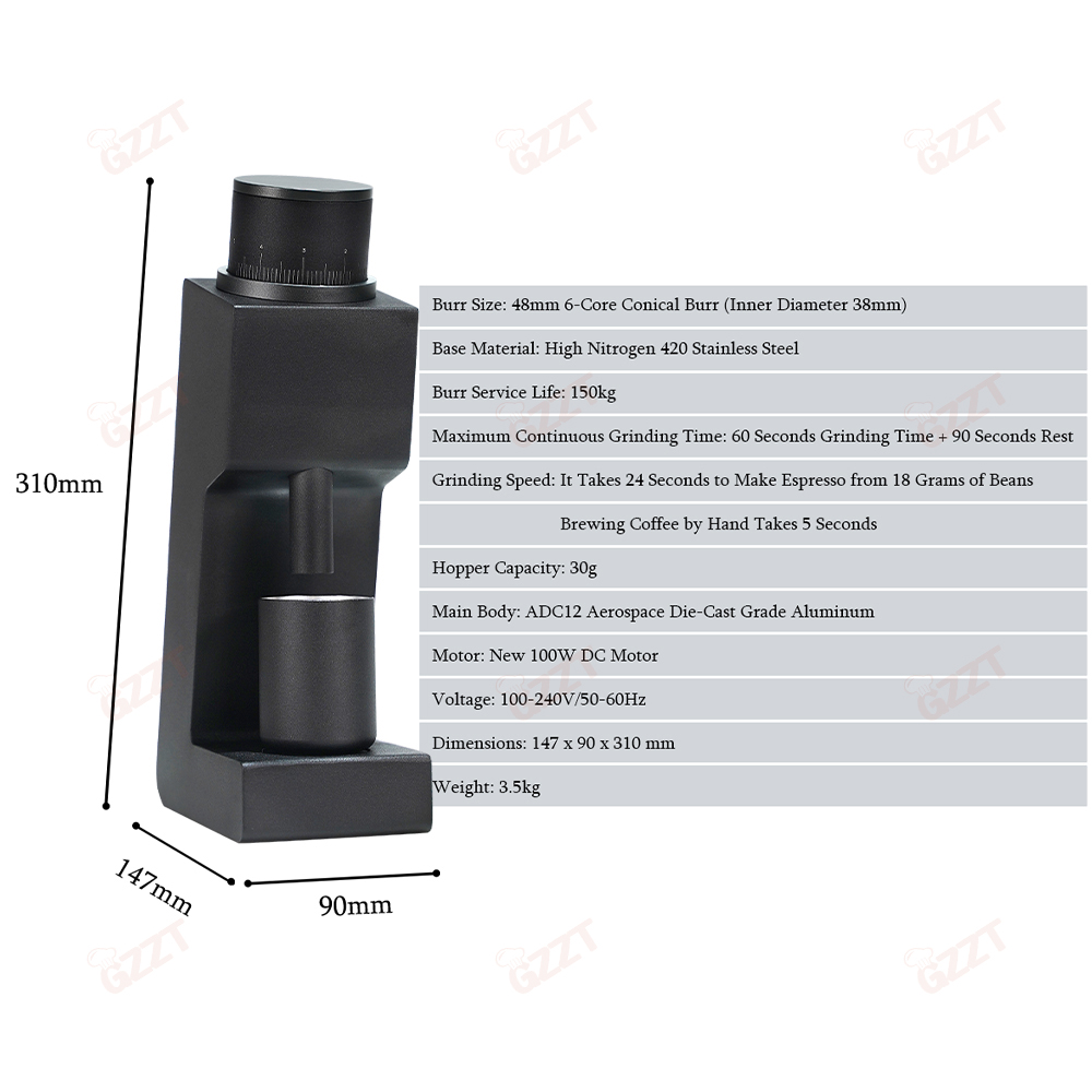Gzzt itop 03 moedor rebarba 7  - Coffee Bean Grinder Electric avaliação e preço