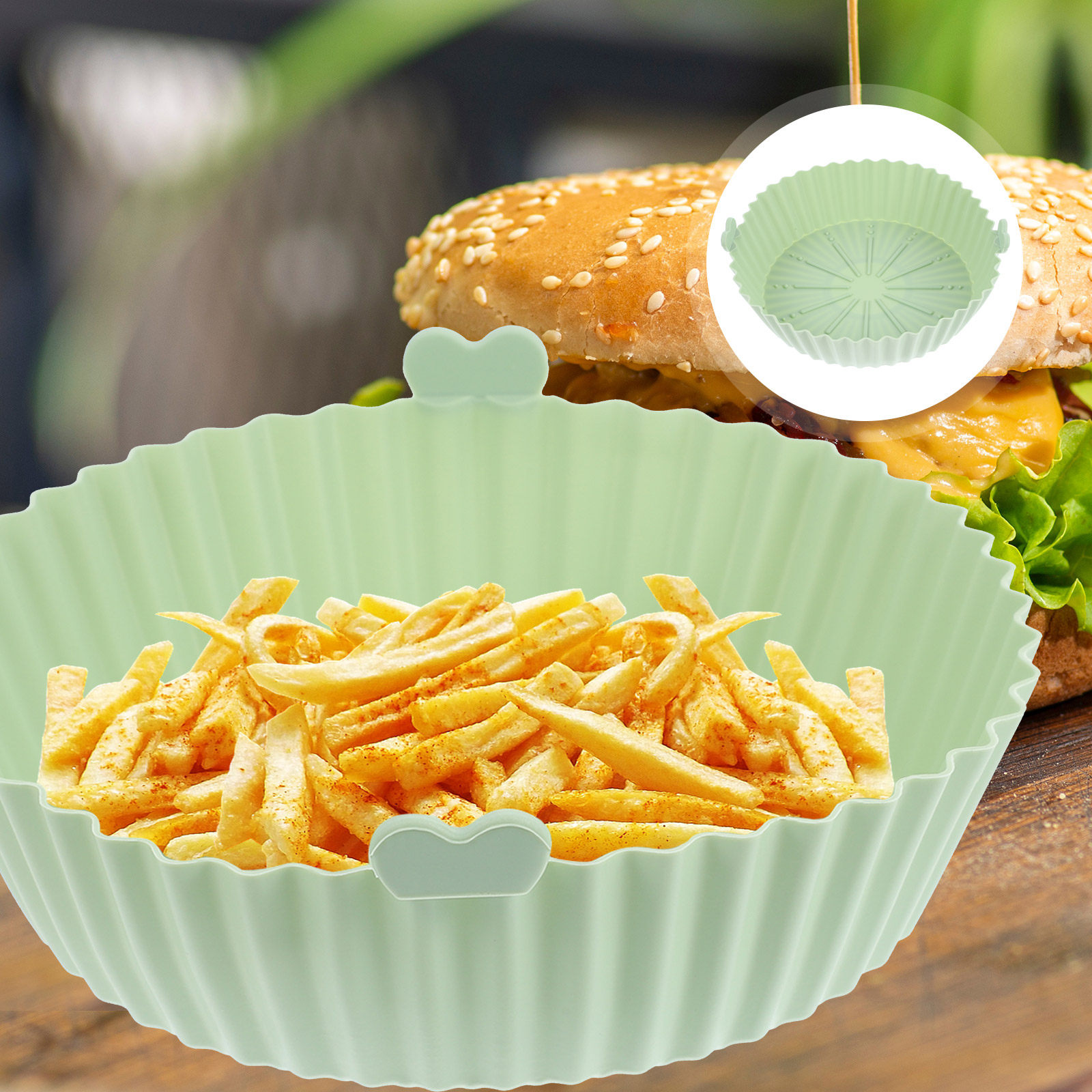 Tapete para Fritadeira de Ar,  - Air Fryer Silicone Pot Liner avaliação e preço