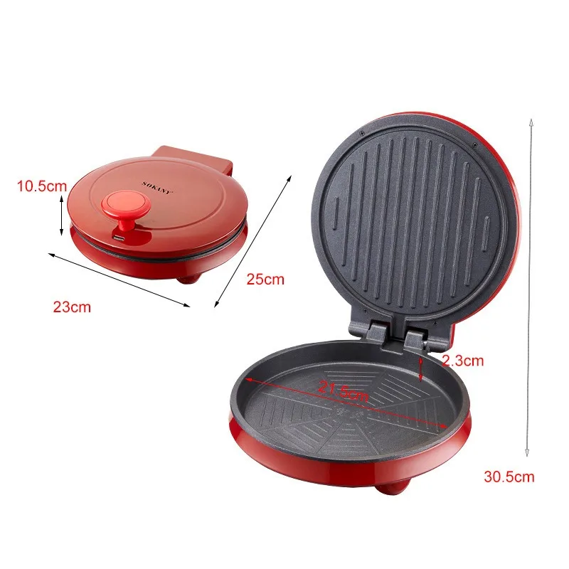 Máquina de Pizza Elétrica 110V - Mini Waffle Maker Machine avaliação e preço