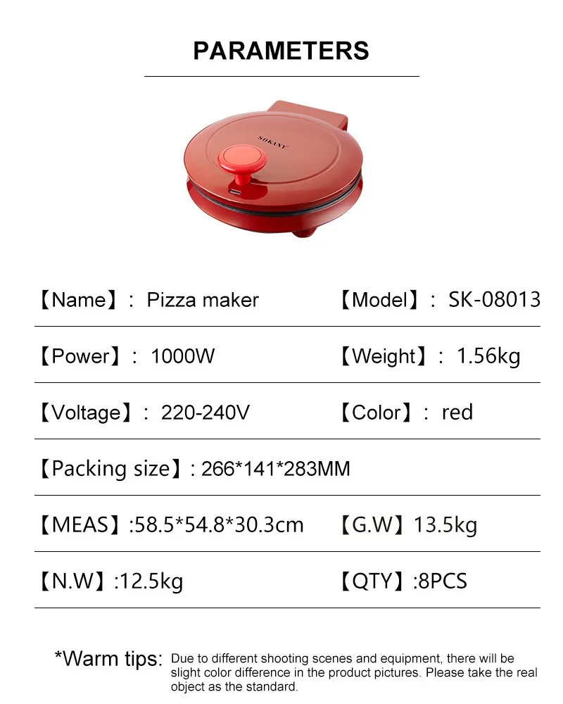Máquina de Pizza Elétrica 110V - Mini Waffle Maker Machine avaliação e preço