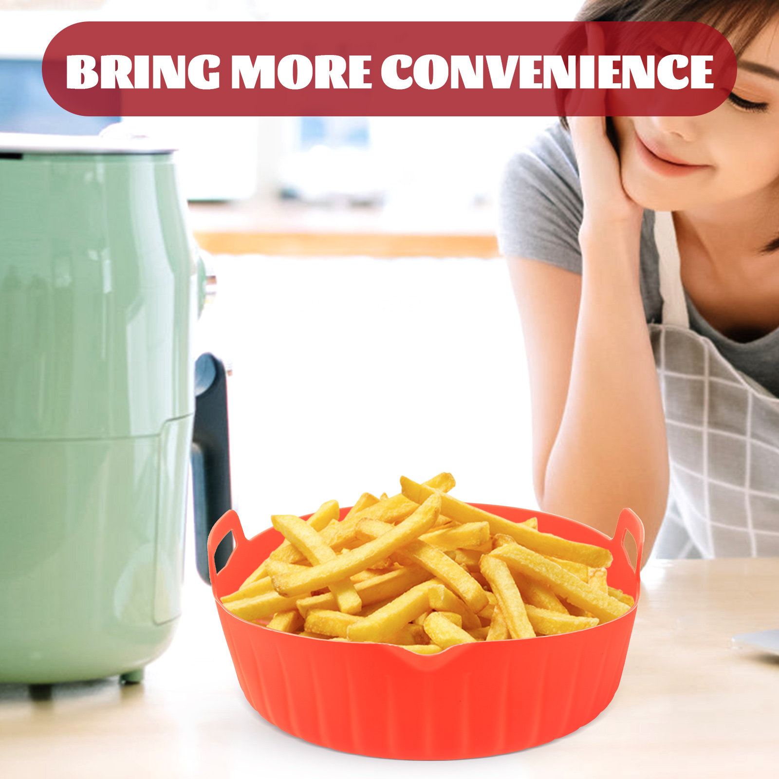 Panela de silicone redonda par - Air Fryer Silicone Pot Liner avaliação e preço