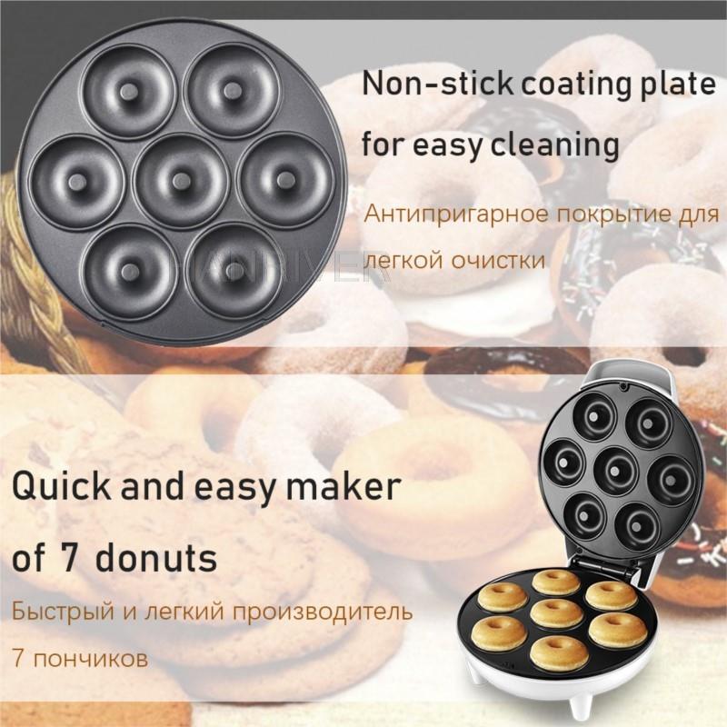 1200w mini elétrica donut make - Mini Waffle Maker Machine avaliação e preço